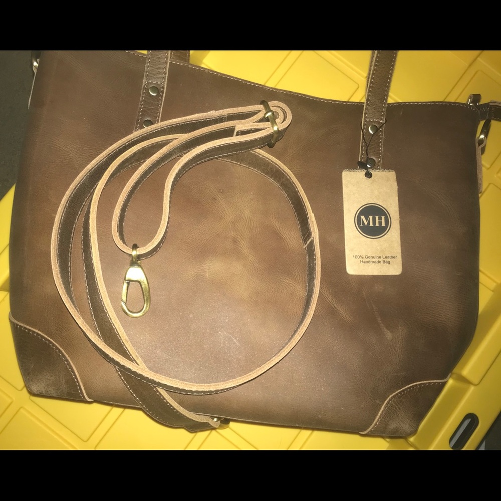 Vintage Eva Leather Tote Bag